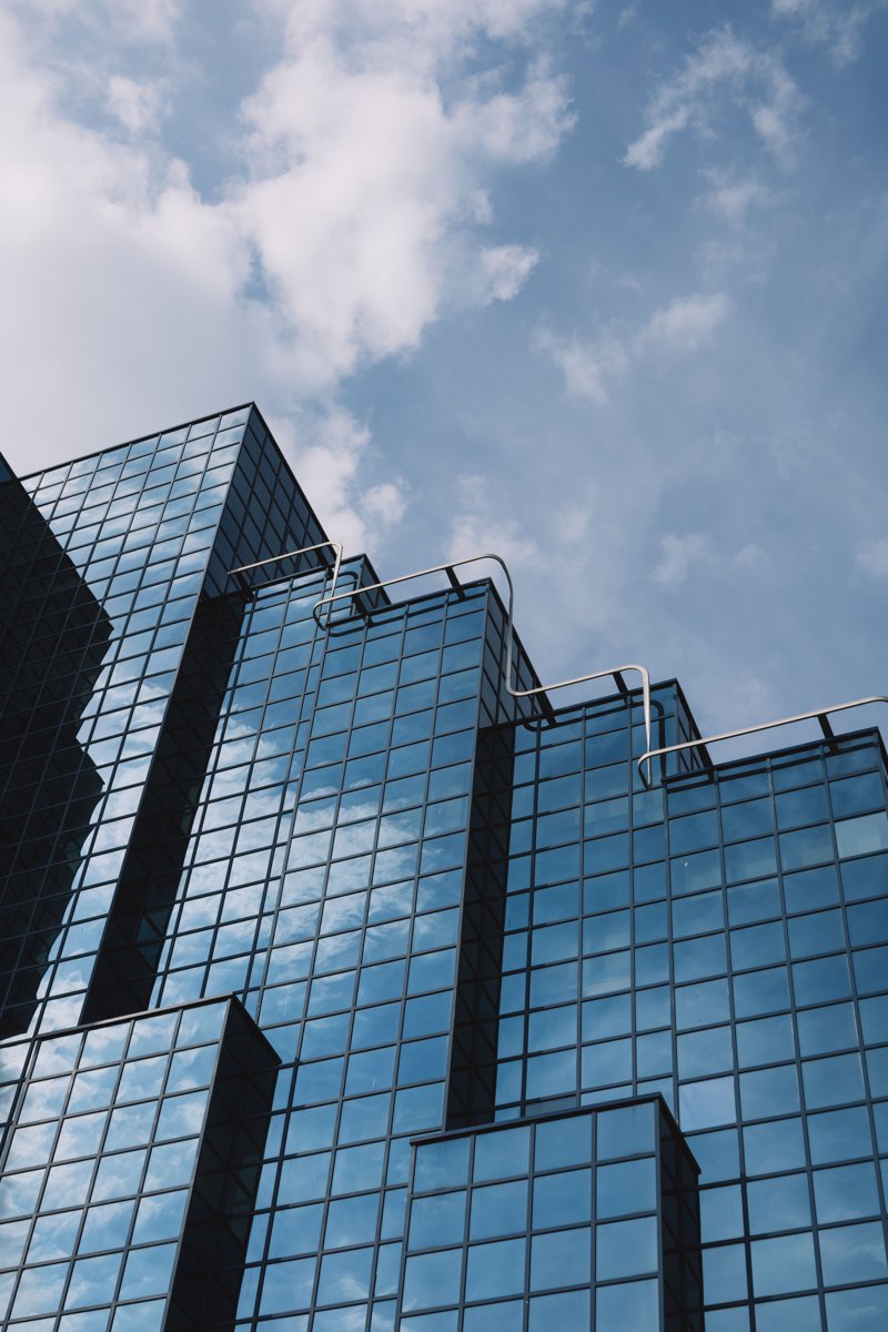 Contemporary glass architecture in London’s financial district