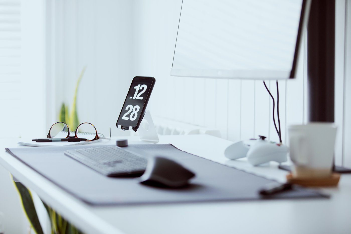 A clean and organised London workspace